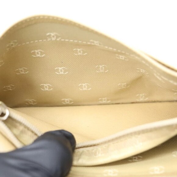 Chanel Beige Calf Leather CC Button Line Long Flap Wallet - Picture 15 of 16